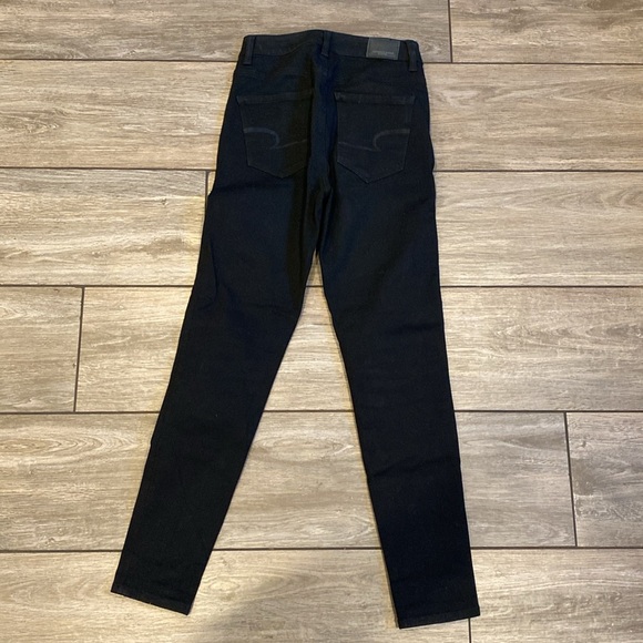 American Eagle Size 0 Short Black High Rise Jegging - Picture 4 of 9
